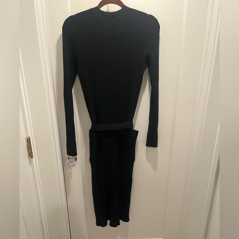 J.Crew Ribbed V-neck Sweater Dress - Picture 4 of 6